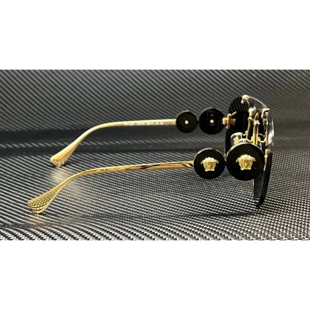 Versace Gold Dark 63mm Sunglasses!